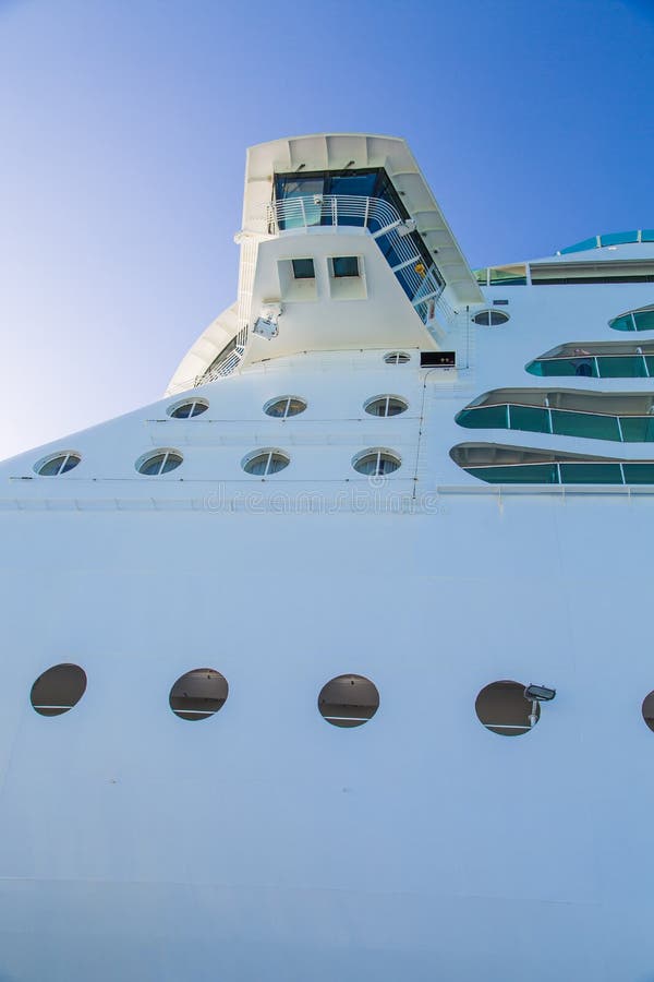Portholes and Crows Next on Cruise Ship Stock Image Image of nautical