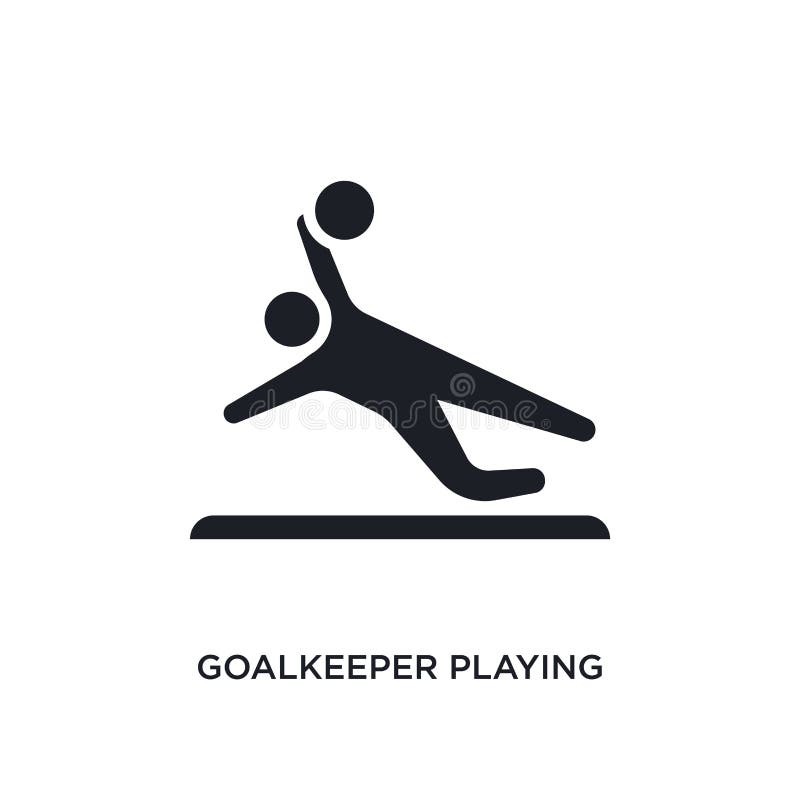 portiere che gioca icona isolata illustrazione semplice dell'elemento dalle icone ricreative di concetto dei giochi gioco del por illustrazione vettoriale portiere che gioca icona isolata illustrazione semplice dell'elemento dalle icone ricreative di concetto dei giochi gioco del por illustrazione vettoriale