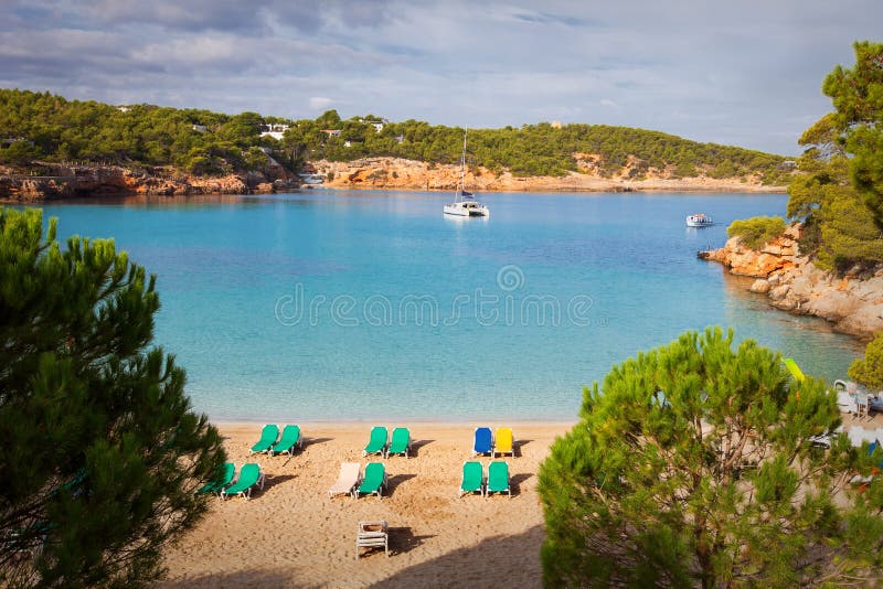 Portinatx Cala - ibiza стоковое изображение Portinatx Cala - ibiza стоковое изображение