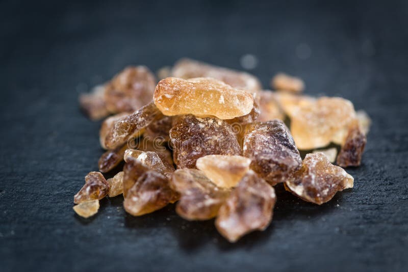 Portion of Brown Rock Candy Stock Image Image of sweetener, closeup