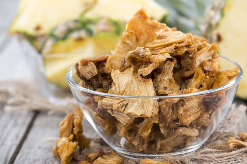 Portion of dried Pineapple stock photo. Image of fruits 36352586