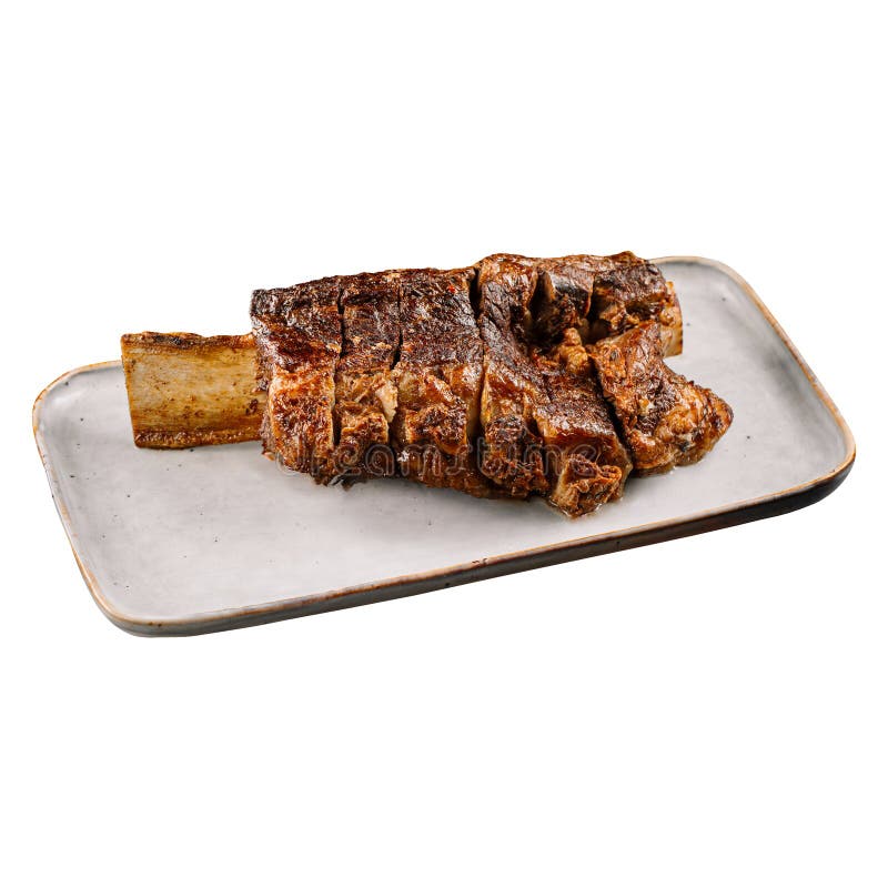 Portion of Gourmet Stewed Marble Beef Rib Stock Image Image of menu