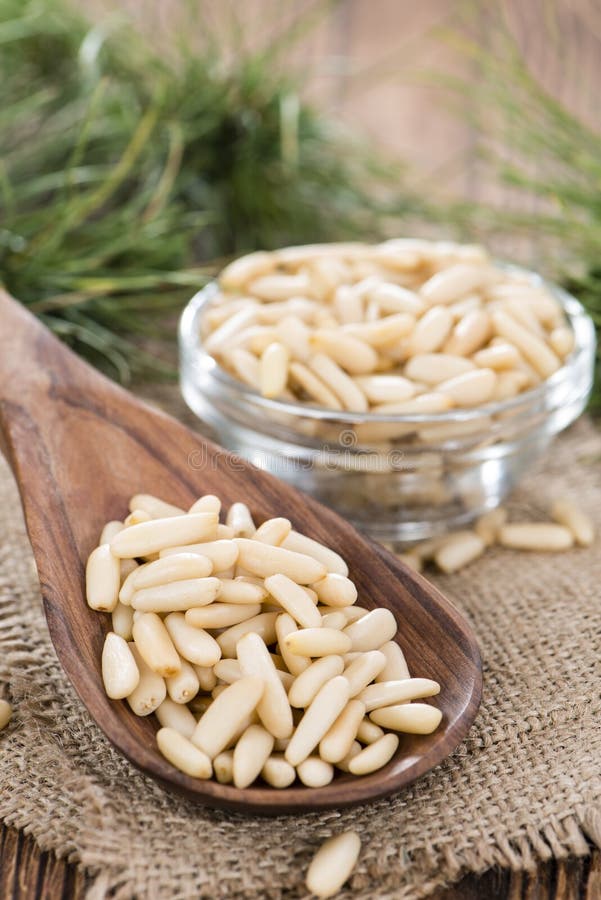 Portion of Pine Nuts stock photo. Image of dietary, nuts 42945066
