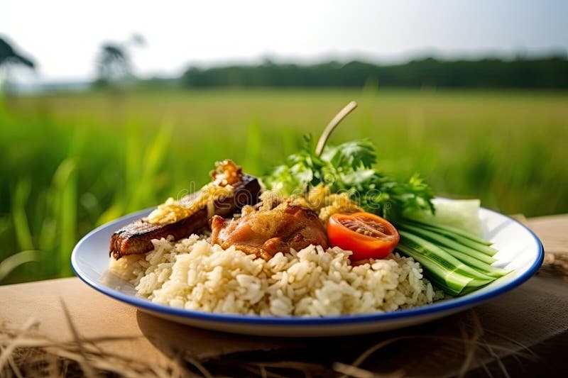 Side Dish Cooked Rice Stock Illustrations – 502 Side Dish Cooked Rice