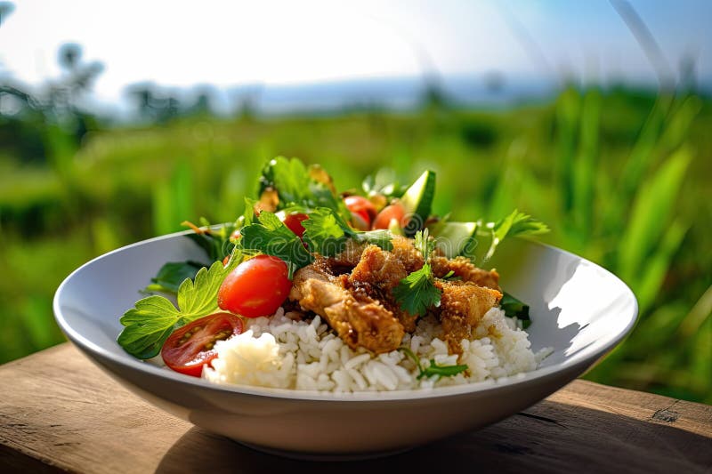 Side Dish Cooked Rice Stock Illustrations – 502 Side Dish Cooked Rice