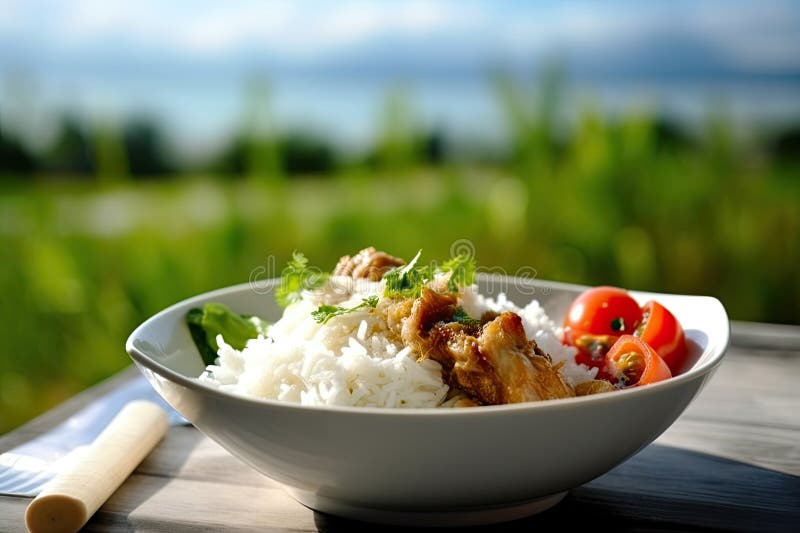 Side Dish Cooked Rice Stock Illustrations – 502 Side Dish Cooked Rice