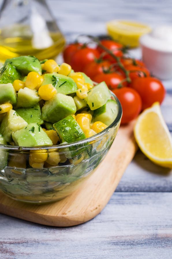 Portion Salad with Raw Vegetables Stock Photo Image of kitchen, meals