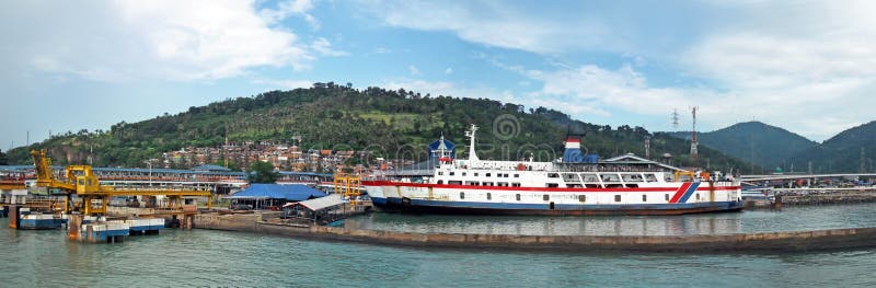 Porto dell'Indonesia fotografie stock