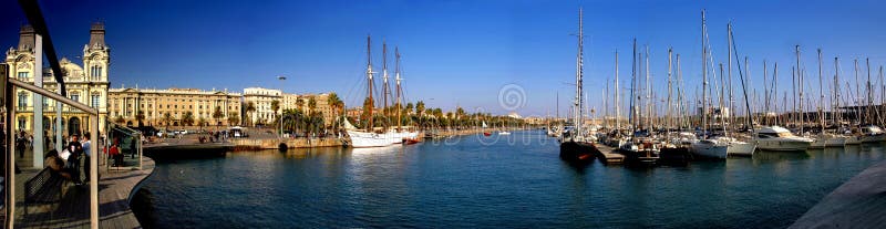 Porto di Barcellona immagini stock libere da diritti Porto di Barcellona immagini stock libere da diritti