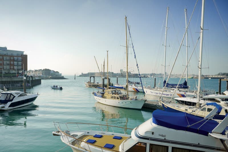 Porto di Portsmouth fotografia stock Porto di Portsmouth fotografia stock