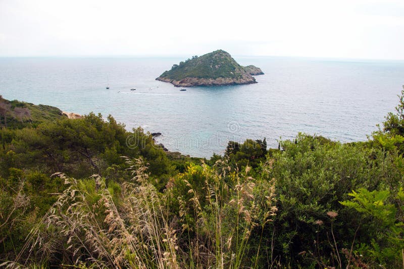 Porto Ercole. Islet. Italy stock photo. Image of coast 41314658