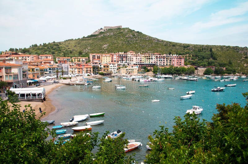 Porto Ercole. Islet. Italy stock photo. Image of coast 41314658