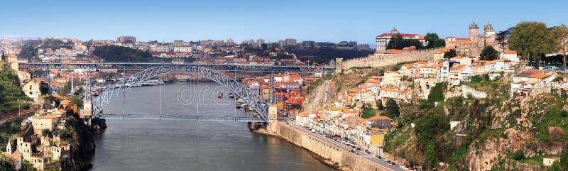Porto et fleuve de Douro, Portugal images stock Porto et fleuve de Douro, Portugal images stock