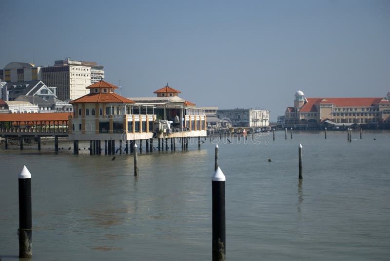Porto, Georgetown, Penang, Malesia immagini stock libere da diritti Porto, Georgetown, Penang, Malesia immagini stock libere da diritti