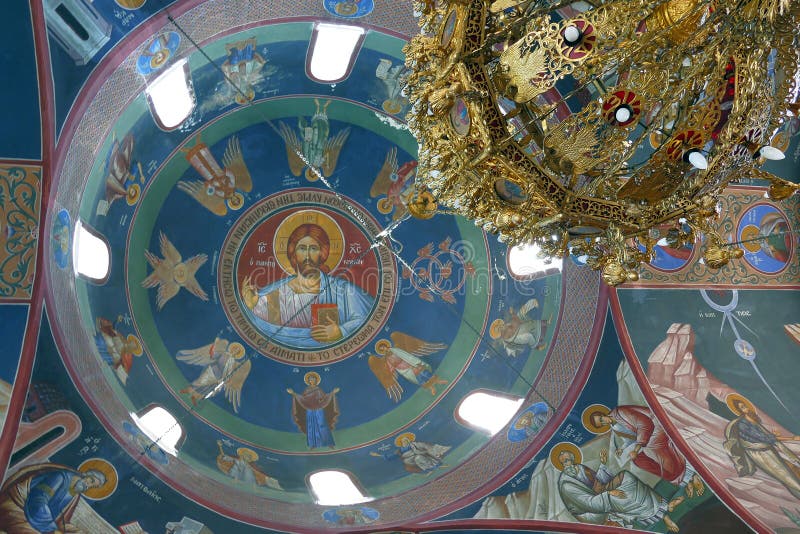 Detail of an Orthodox church in the famous tourist resort Porto Heli