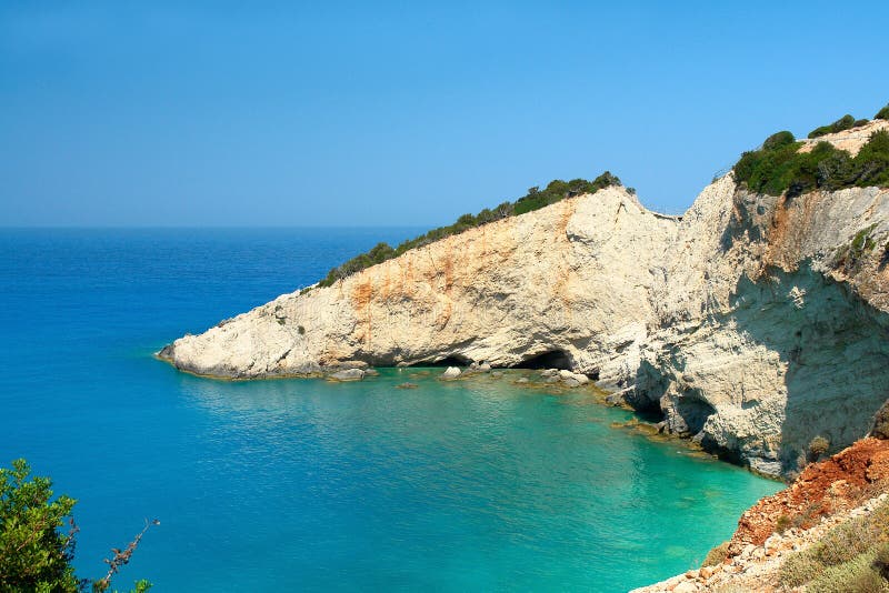 Porto Katsiki in Lefkada Island Greece Stock Photo Image of scene, azure 26709000