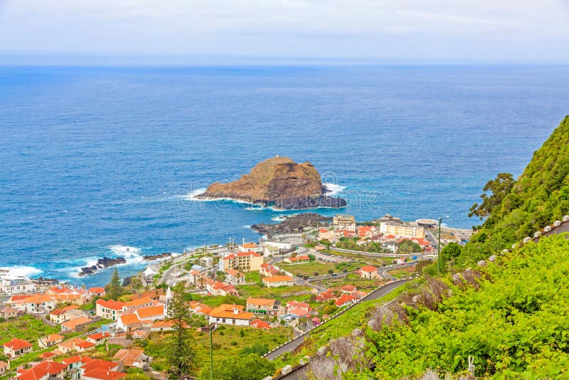 Porto Moniz, Madeira, Portugal stock foto's