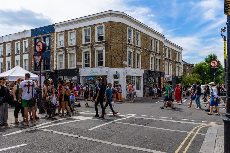 Portobello Market in Notting Hill, London, England, UK Editorial Photo