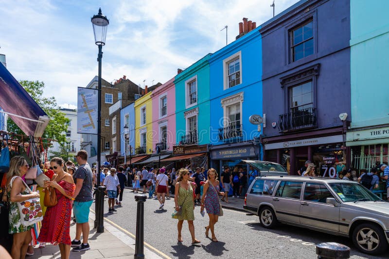 Portobello Market in Notting Hill, London, England, UK Editorial Stock