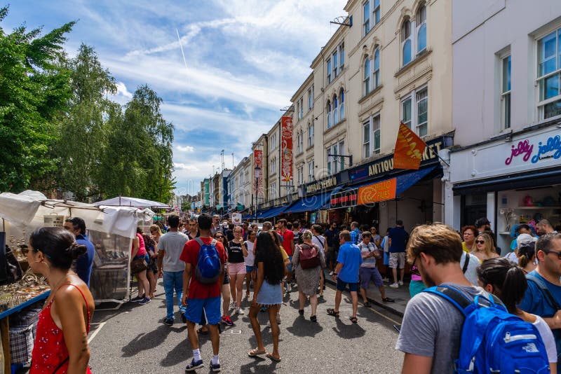 Portobello Market in Notting Hill, London, England, UK Editorial Stock