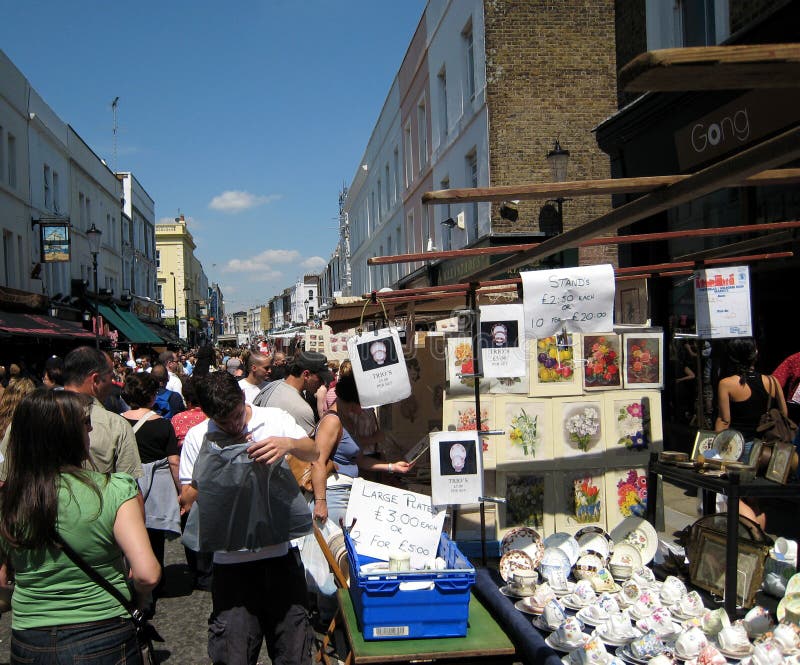 Jug in Portobello road stock image. Image of shopping 9823025