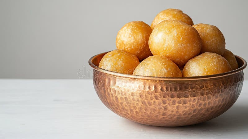 Portocale proaspete într-un castron tradițional de cupru pe fond alb stock photo