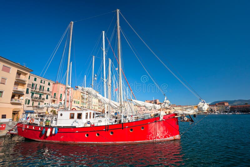 Portoferraio, Insel von Elba, Italien. lizenzfreie stockfotos Portoferraio, Insel von Elba, Italien. lizenzfreie stockfotos