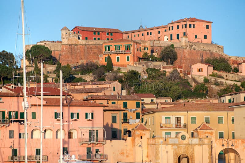 Napoleon S House in Portoferraio, Isle of Elba. Stock Photo Image of