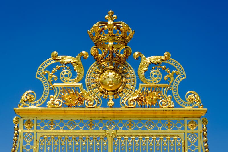 Portone dell'entrata a Versailles immagini stock Portone dell'entrata a Versailles immagini stock