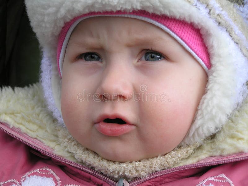 Portrait of an Adorable Baby Girl