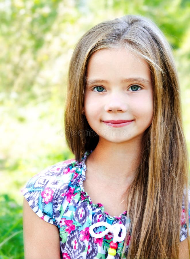 26,859 Portrait Adorable Smiling Little Girl Outdoor Stock Photos ...