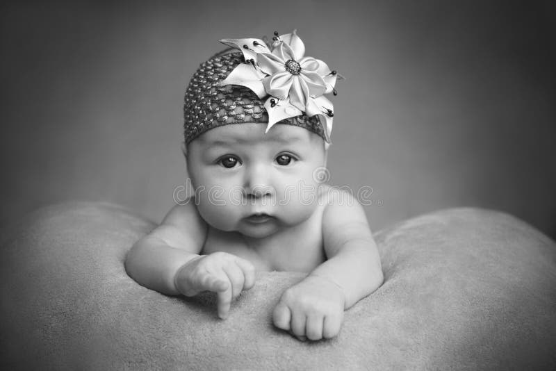Portrait Of Adorable Sweet Baby Girl Stock Photo Image Of Looking