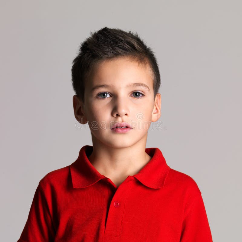 Portrait of adorable young beautiful boy