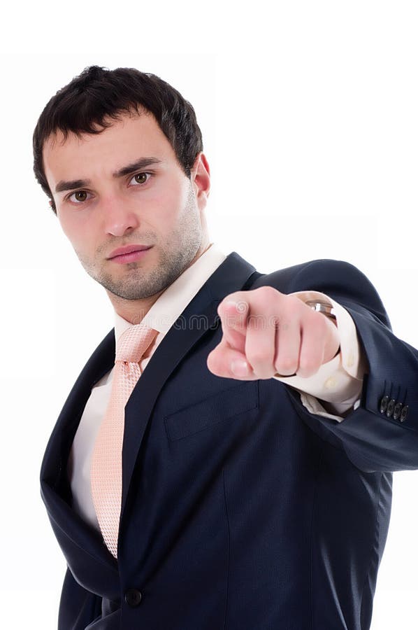 Portrait of a Anger Business Man Stock Image - Image of formal ...