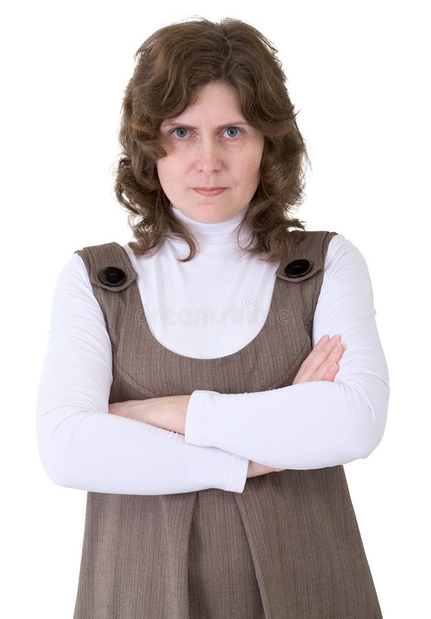 Portrait angry woman royalty free stock photos