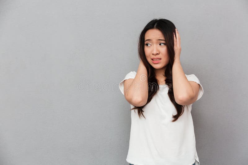 Asian Girl White T Shirt Isolated: Over 616 Royalty-Free