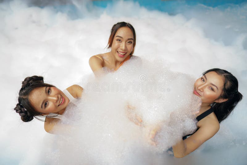 Asian Lesbians Bathing