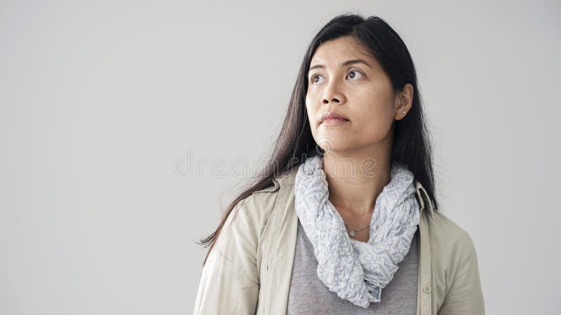 Portrait of asian young woman royalty free stock image