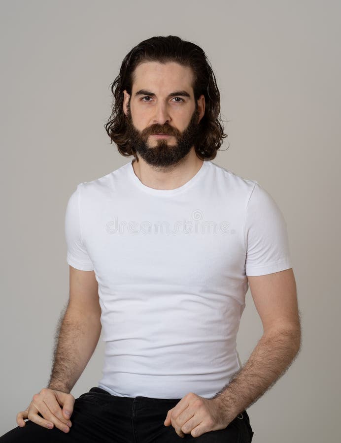Fashion Portrait of Attractive Young Manly Hipster Man Model Posing Happy  and for the Camera Stock Image - Image of looking, beard: 150297955