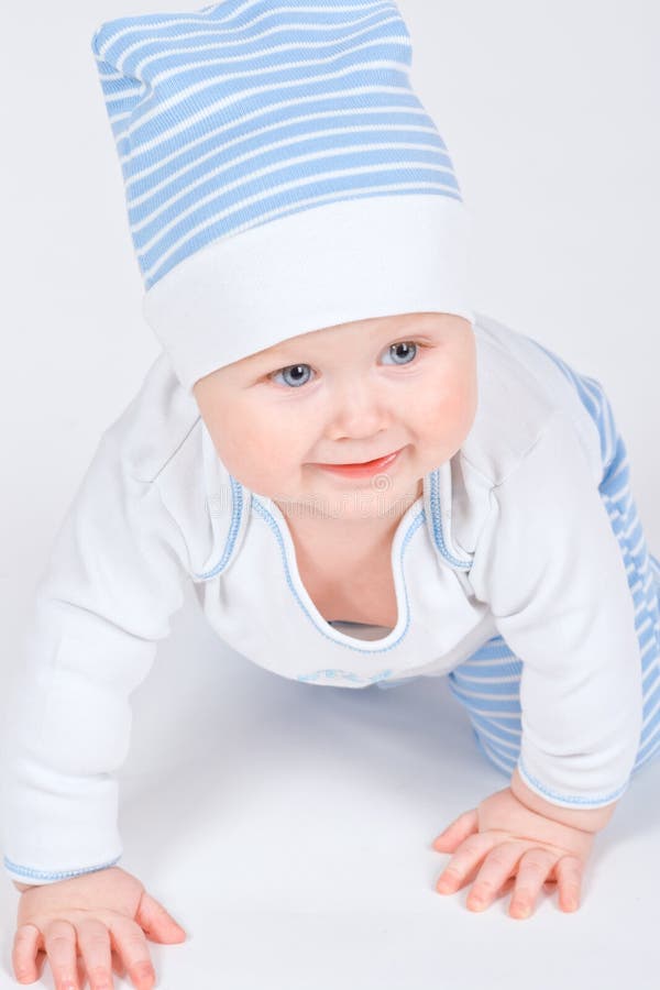 Baby boy stock photo. Image of child, sits, lean, sitting - 5039570