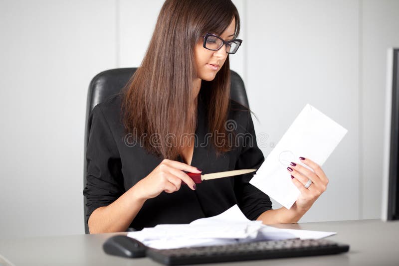 Portrait of a beautiful executive woman secretary