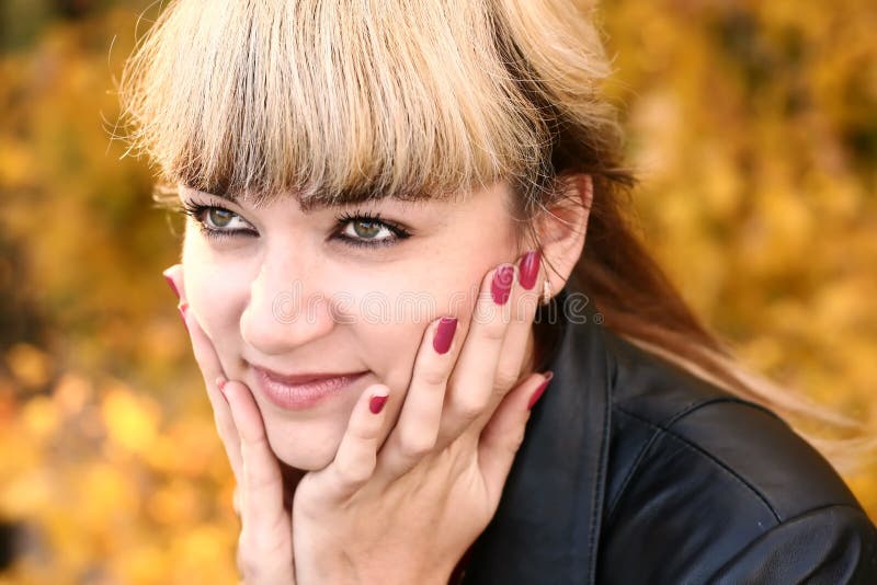 Portrait of beautiful girl stock image Portrait of beautiful girl stock image