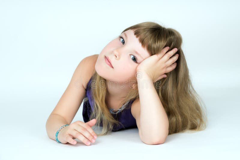 Portrait of a beautiful little girl