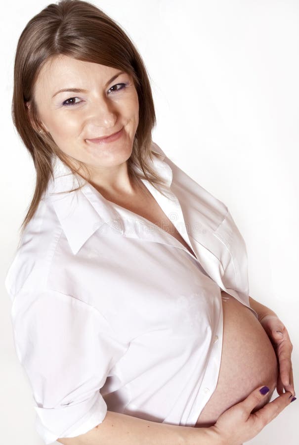 Portrait of beautiful pregnant woman