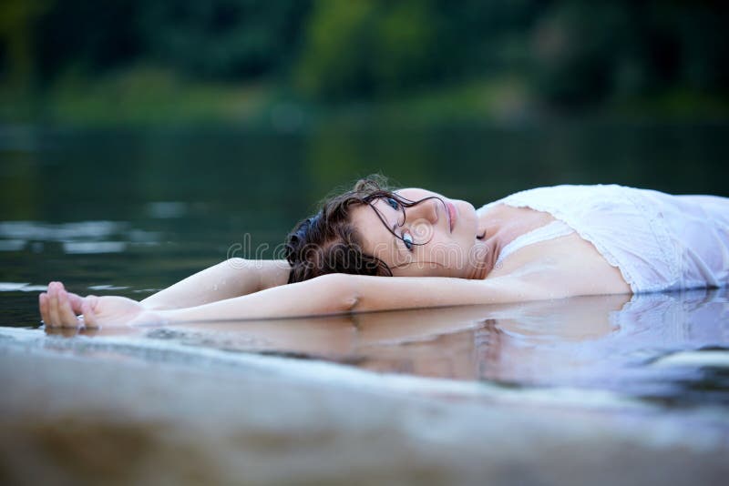 Portrait of beautiful girl outdoors