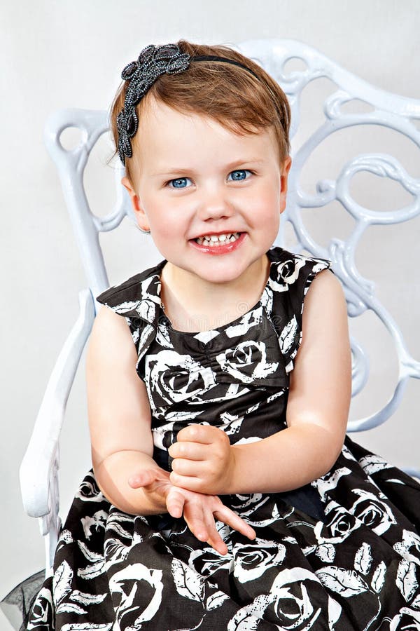 Portrait of beautiful smiling child girl