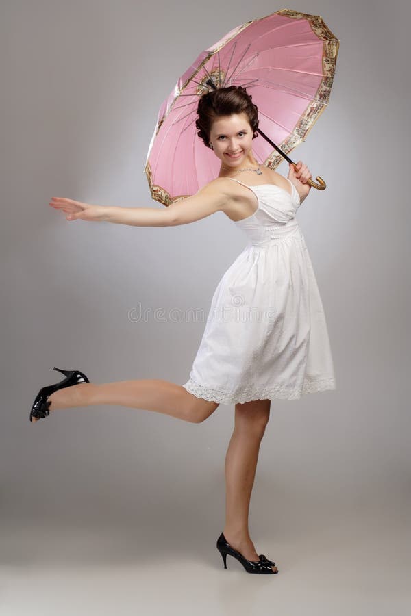 Portrait of beautiful vintage woman