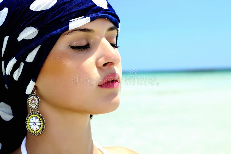 Free Porn Mesar Arab Com - Beautiful Arabic Woman Face Portrait Stock Photo - Image of girl, female:  100618440