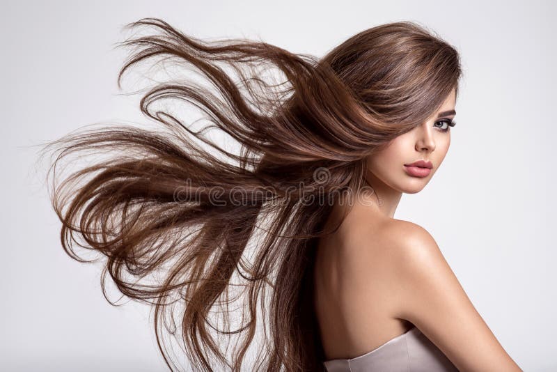 Portrait of a Beautiful Woman with a Long Hair Stock Photo - Image of lady, white: 195679914 Portrait of a Beautiful Woman with a Long Hair Stock Photo - Image of lady, white: 195679914