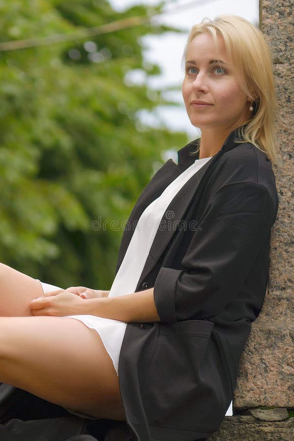 Portrait of a beautiful woman in St Pererburg city